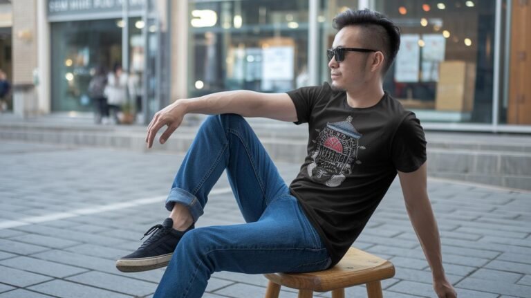 100% Cotton Taiwan Graphic Tee Superior Comfort