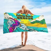 台灣福隆海灘衝浪