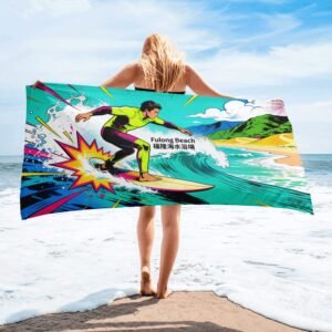 fulong beach taiwan surfing pop art