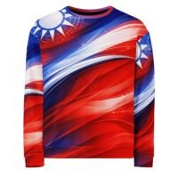 taiwan flag kinetic waves