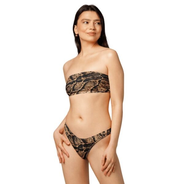 Formosa Cloud Leopard Pattern Bandeau Bikini - 4 福爾摩沙雲豹紋抹胸比基尼