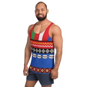 Hla’alua Taiwan Aboriginal Men’s Tank Top – Authentic Tribal Design – 2 Hla'alua Taiwan Aboriginal Men's Tank Top - Authentic Tribal Design