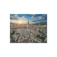 台北城市日出黃金時段