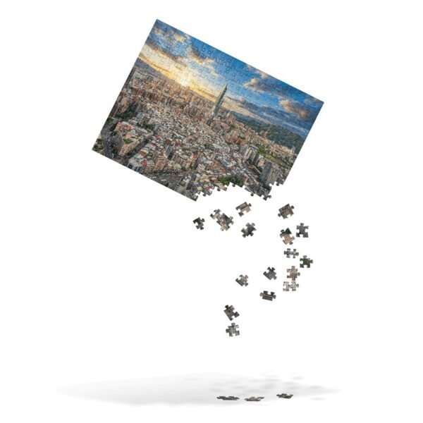 Taipei Cityscape Sunrise Golden Hour Jigsaw Puzzle - 3 台北城市日出黃金時刻拼圖