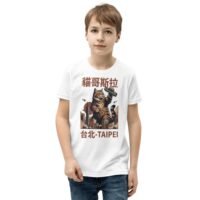 Catzilla Taipei Kaiju Poster Youth T-Shirt - Retro Japanese