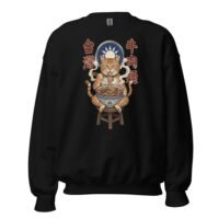 Taiwanese Beef Noodle Cat Vintage Art Crew Neck Sweatshirt