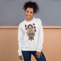 Taiwanese Beef Noodle Cat Vintage Art Crew Neck Sweatshirt