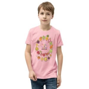 Taiwan Fruits Kawaii Design Youth T-Shirt - Cute Tropical Tee