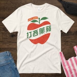 Apple Sidra 蘋菓西打 Taiwan Beverage Logo Vintage T-Shirt