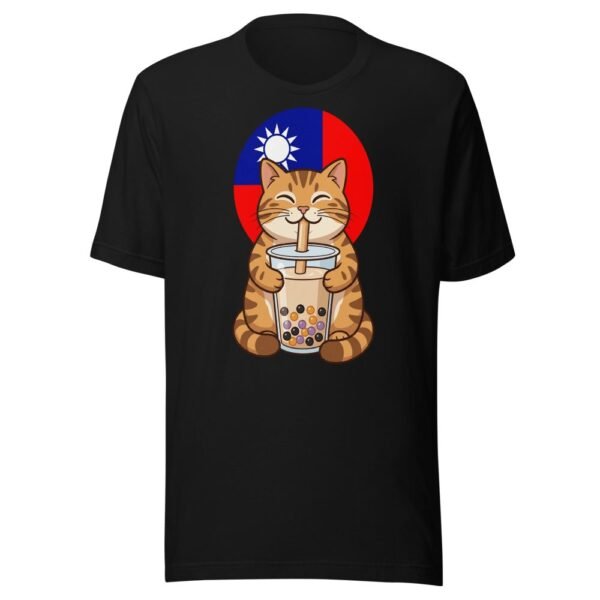 Taiwan Bubble Tea Cat T-Shirt - Cute Kawaii Milk Tea Design - 2 台灣珍珠奶茶貓咪T卹 - 可愛萌系奶茶設計
