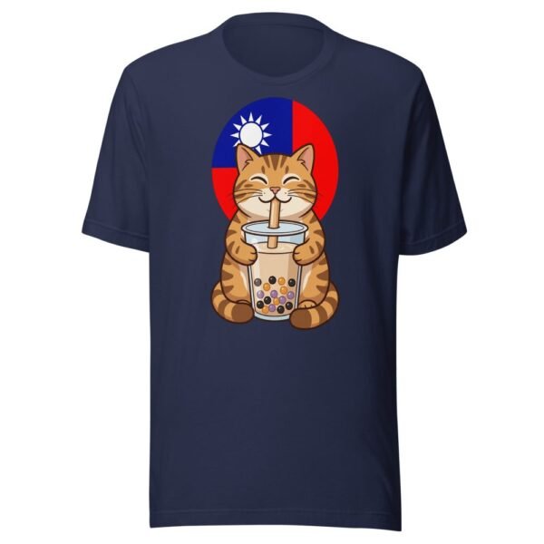 Taiwan Bubble Tea Cat T-Shirt - Cute Kawaii Milk Tea Design - 3 台灣珍珠奶茶貓咪T卹 - 可愛萌系奶茶設計