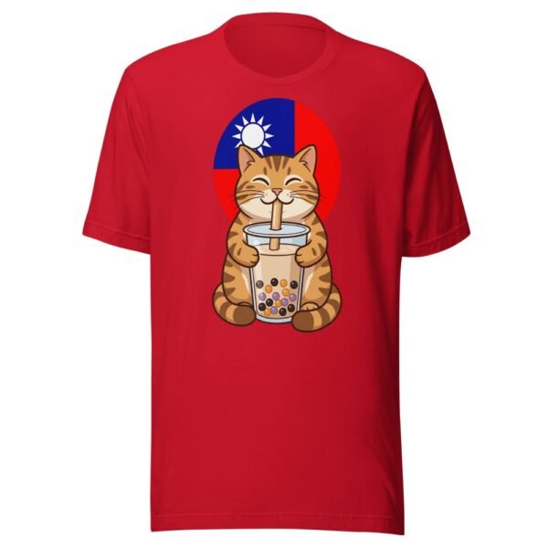 Taiwan Bubble Tea Cat T-Shirt - Cute Kawaii Milk Tea Design - 4 台灣珍珠奶茶貓咪T卹 - 可愛萌系奶茶設計