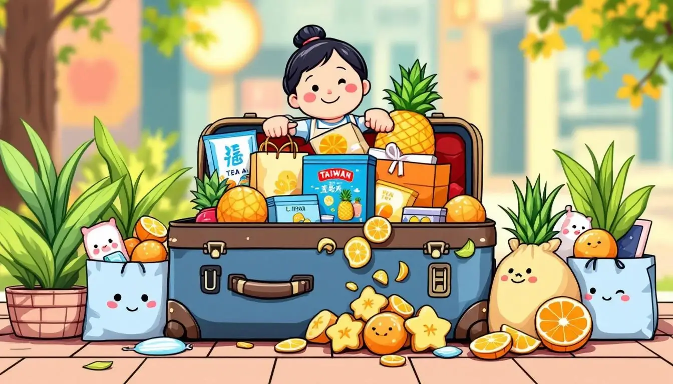 Packing Taiwan shopping finds into a suitcase