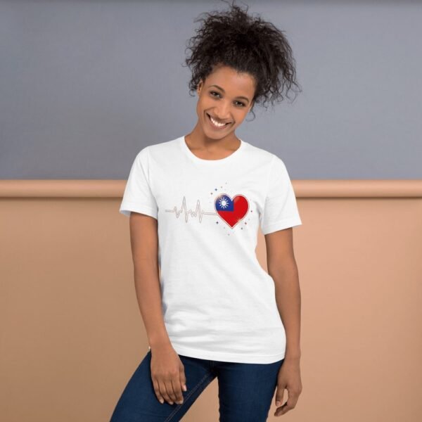 Taiwan Heartbeat Flag Love T-Shirt - Patriotic Heart Design - 5 Taiwan Heartbeat Flag Love T-Shirt - Patriotic Heart Design