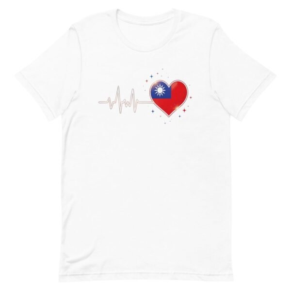Taiwan Heartbeat Flag Love T-Shirt - Patriotic Heart Design - 6 Taiwan Heartbeat Flag Love T-Shirt - Patriotic Heart Design