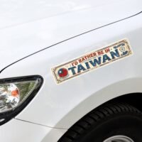 I'd Rather Be In Taiwan Vintage Patriotic Bumper Sticker