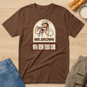 Mr Brown Coffee Taiwan Vintage Logo T-Shirt