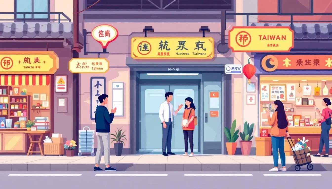 友善的台灣街頭景象，熱情好客的當地人