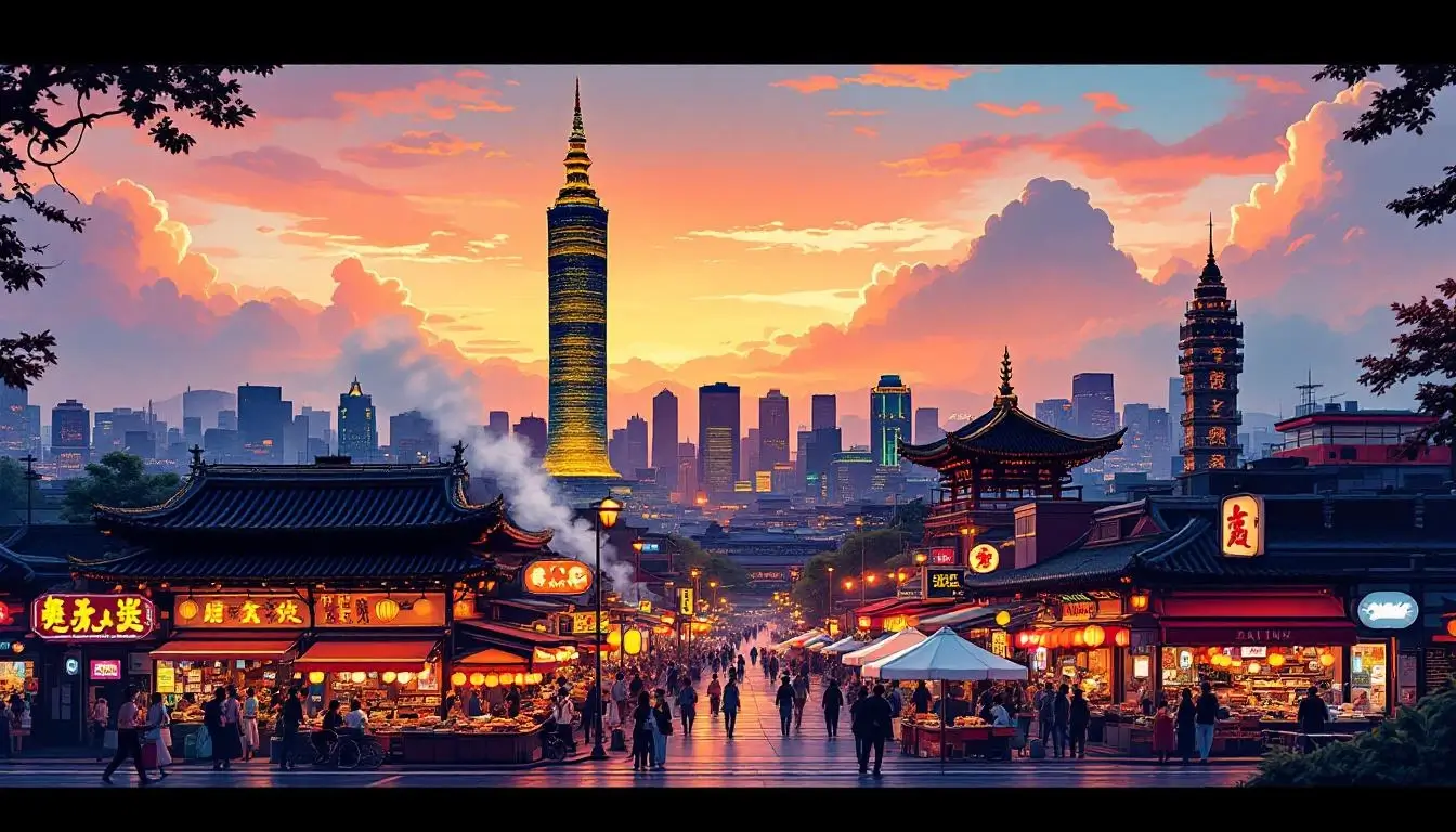 7 day taiwan travel itinerary Taipei night market