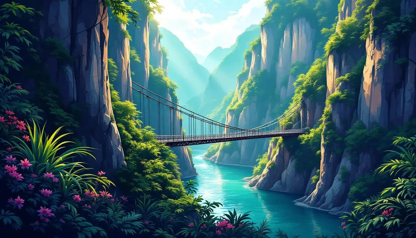 台灣太魯閣峽谷大理石牆與碧綠河流