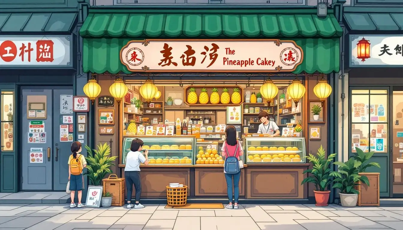 taiwan pineapple cake bakery in Taipei