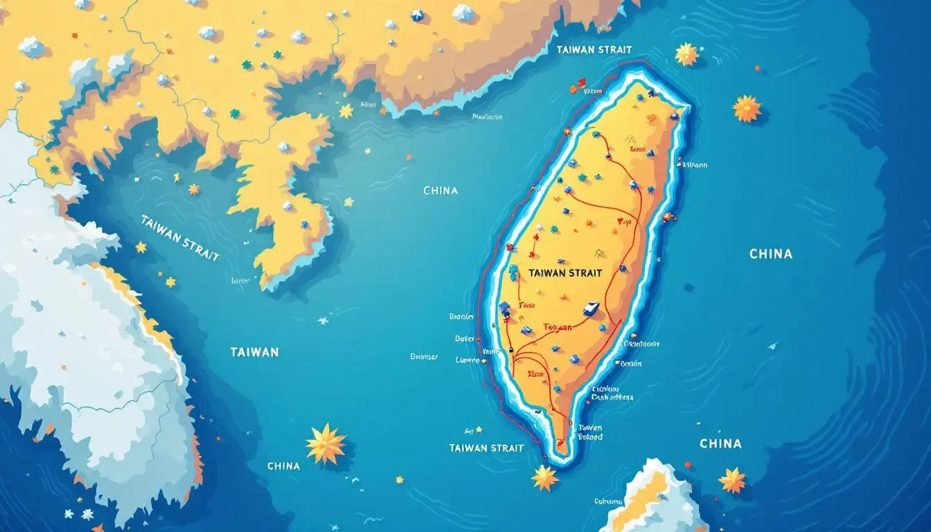 台灣海峽地圖