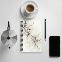 Taiwan Lily Watercolor Art Spiral Notebook - Elegant Floral