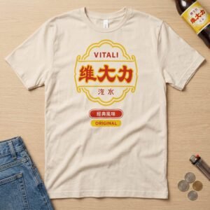 Vitali 維大力 Energy Drink Taiwan Vintage Logo T-Shirt