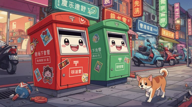 Taiwan’s Leaning Postboxes: How a Typhoon Turned Two Mailboxes Into Taipei’s Quirkiest Landmark