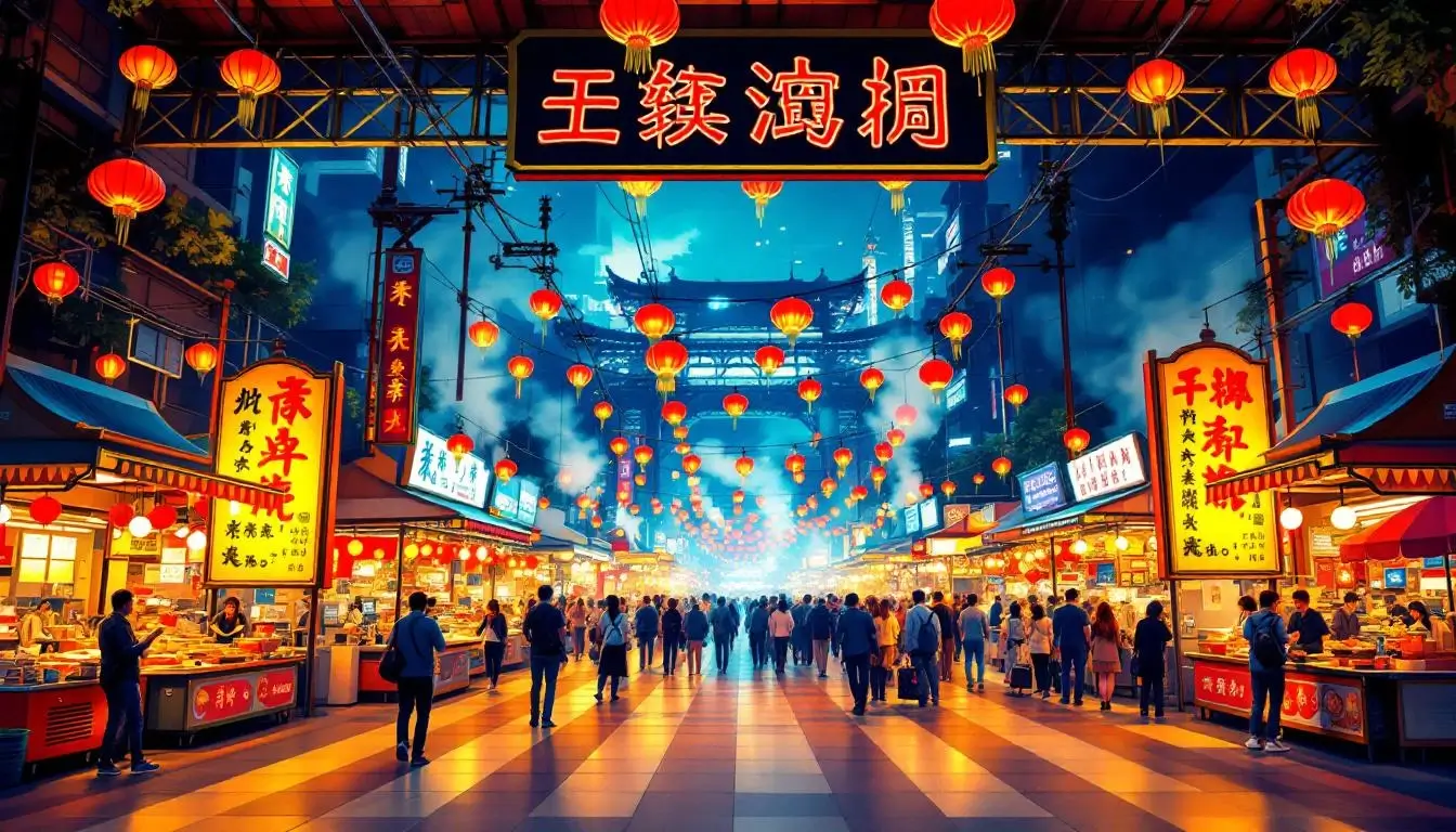 where to find famous food in Taiwan night markets