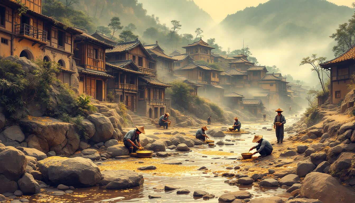 Jiufen Taiwan gold rush historic miners