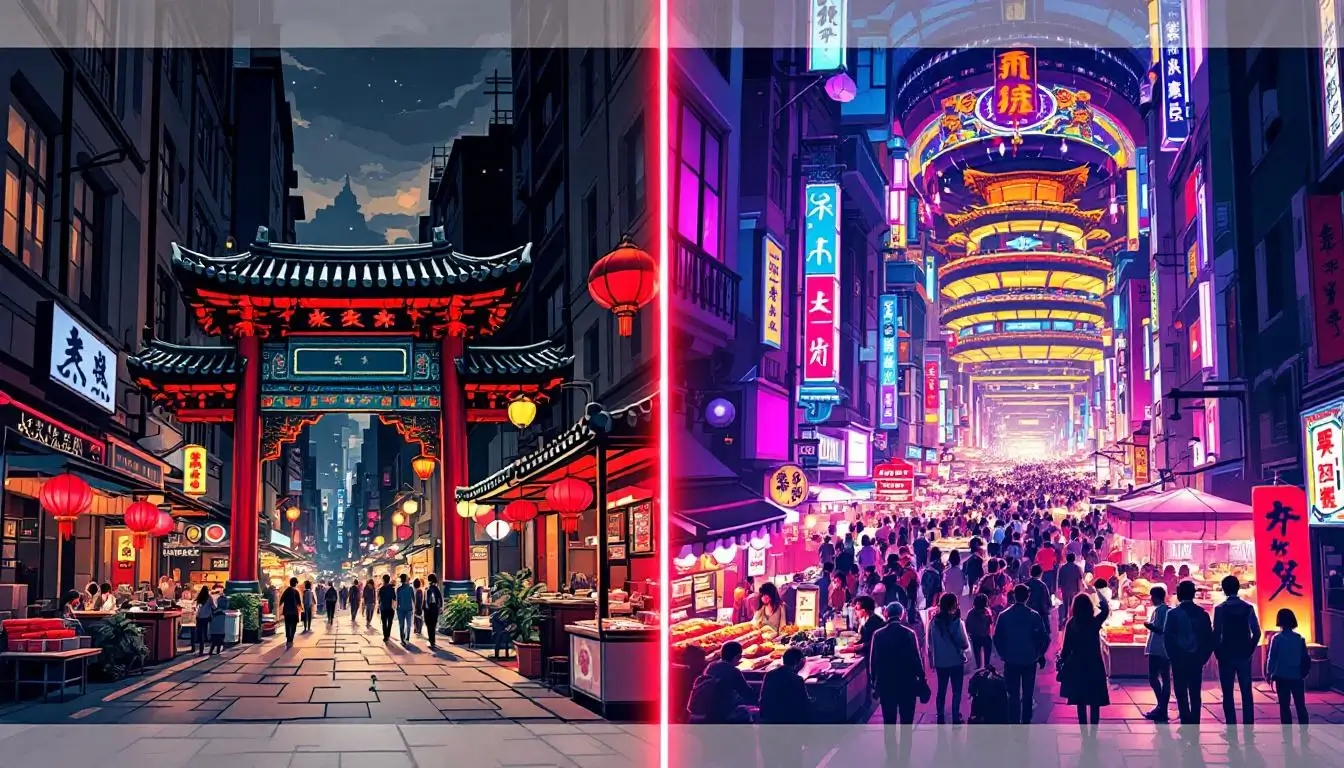 Raohe Night Market vs Shilin Night Market comparison