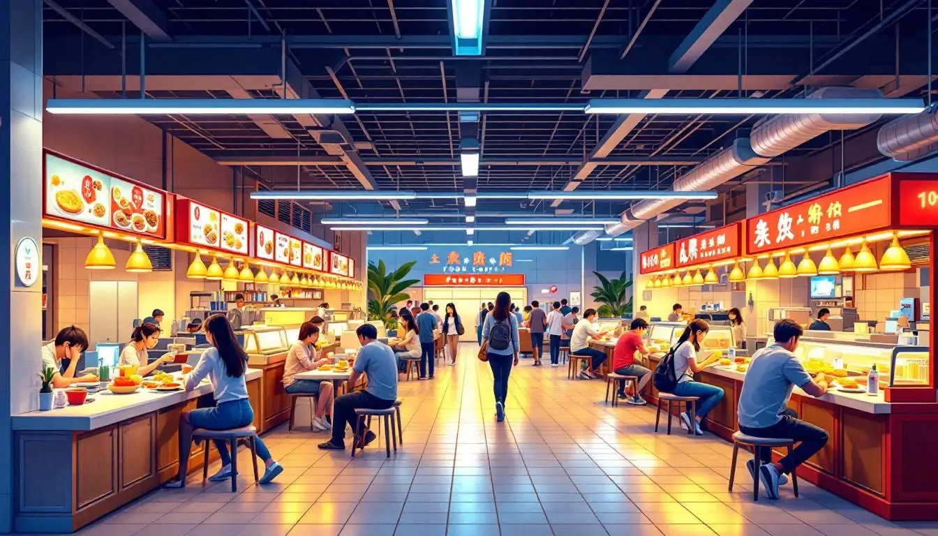 Shilin Night Market underground food court renovated