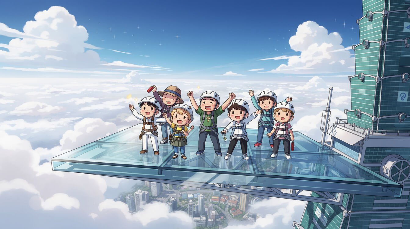 Taipei 101 Skyline 460 outdoor experience above the clouds