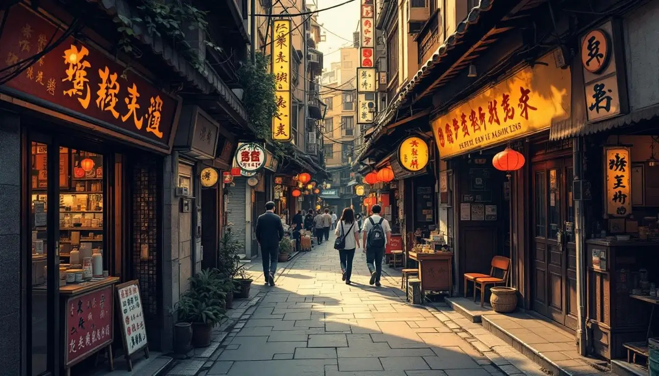 Hidden alley food spot in Taipei Dadaocheng neighborhood