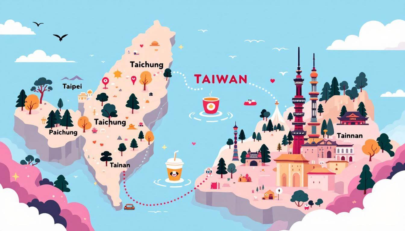 台灣珍珠奶茶朝聖路線圖