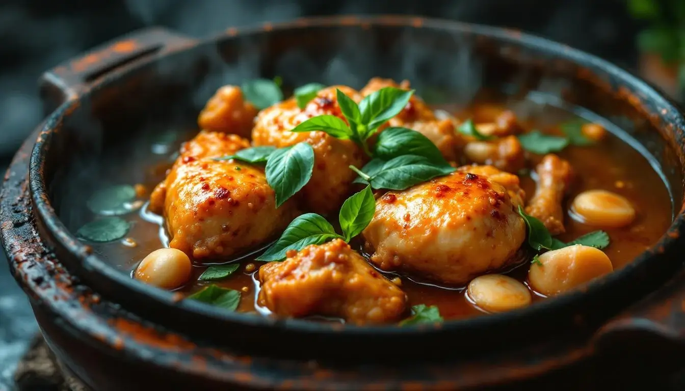 Three cup chicken Taiwanese recipe
