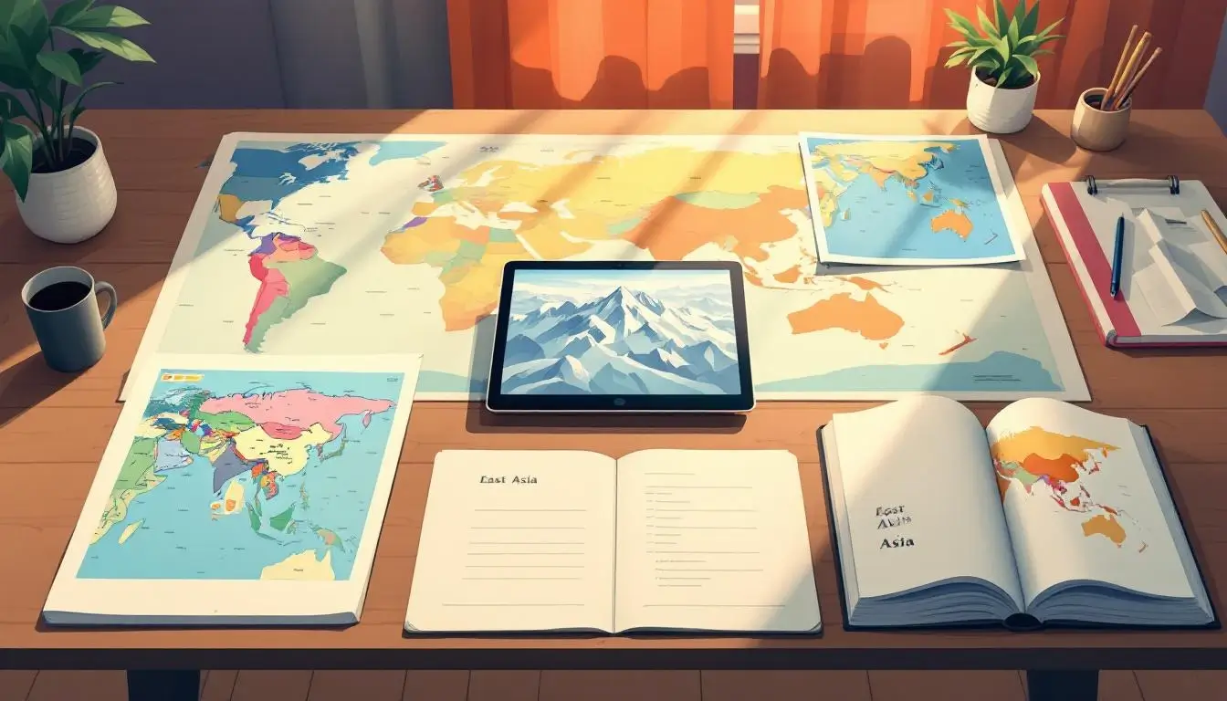 Different types of world maps showing Taiwan