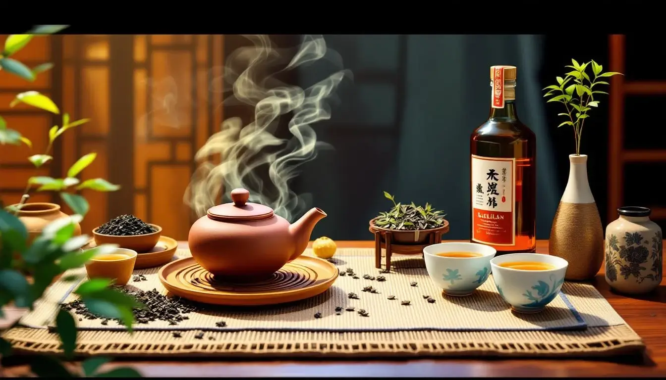 台灣烏龍茶伴手禮，含烏龍茶與傳統茶壺