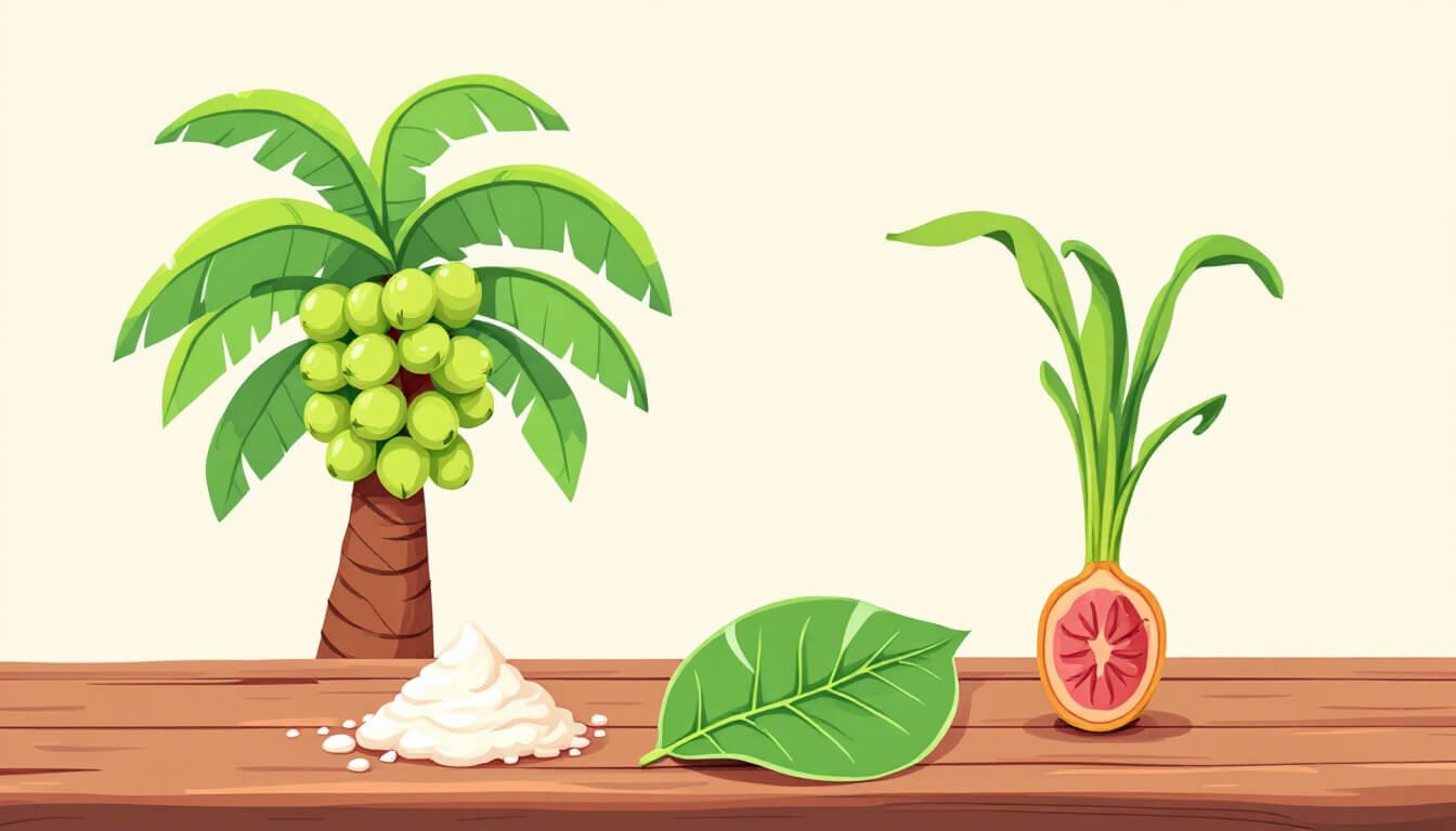 betel nut taiwan areca palm and leaf