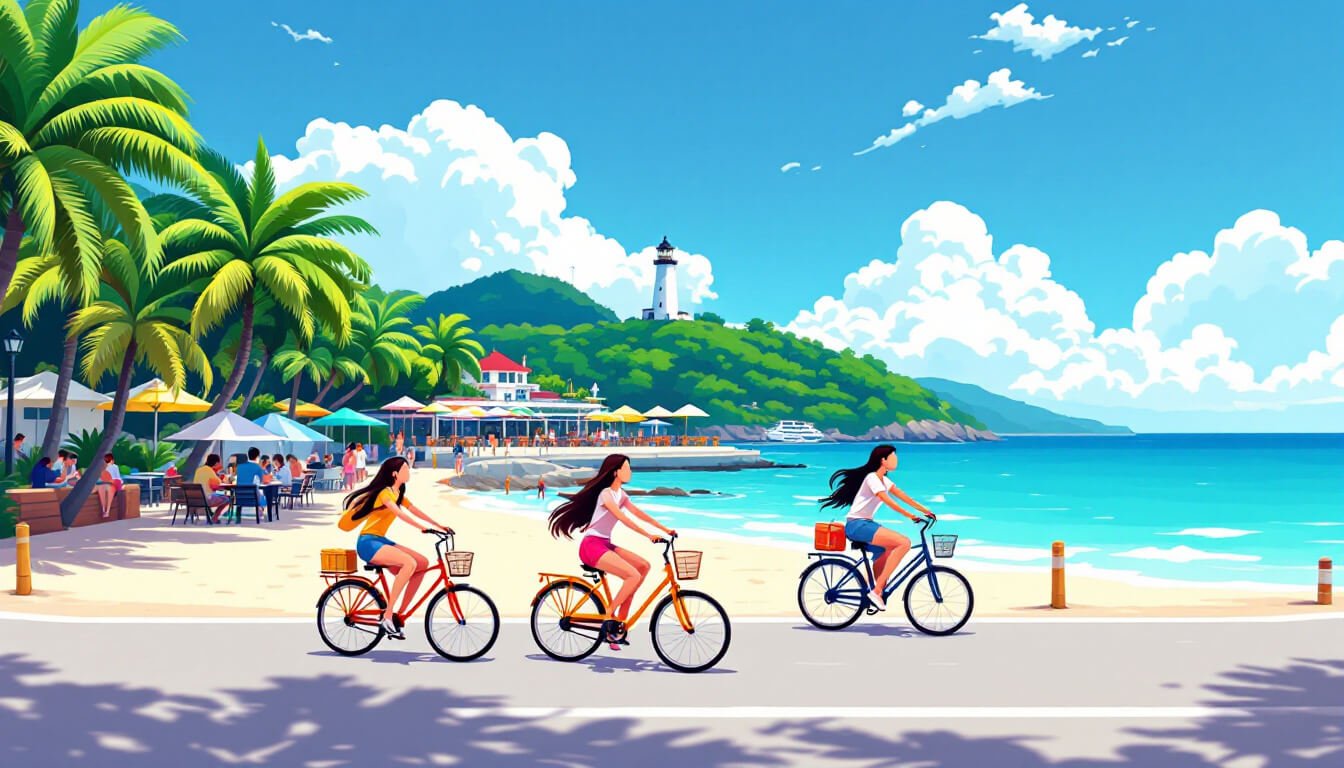 cijin island bike rental promenade