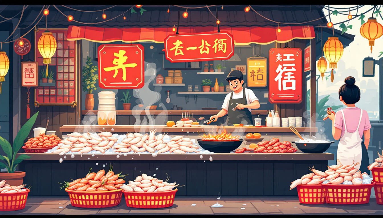 cijin island seafood street taiwan