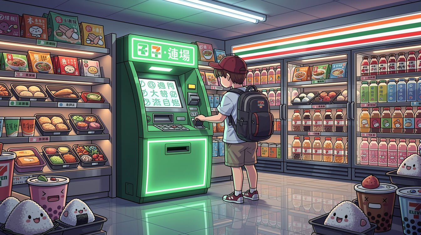 台灣7-Eleven便利商店的ATM機可接受外國銀行卡