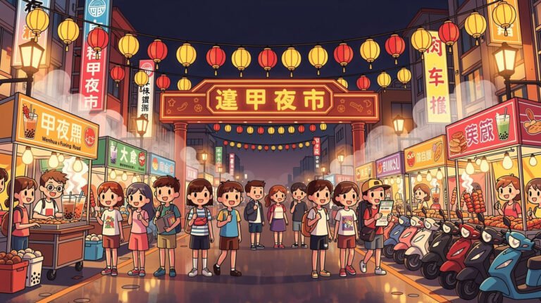 台灣逢甲夜市：台中1.5公里美食天堂的內行人指南