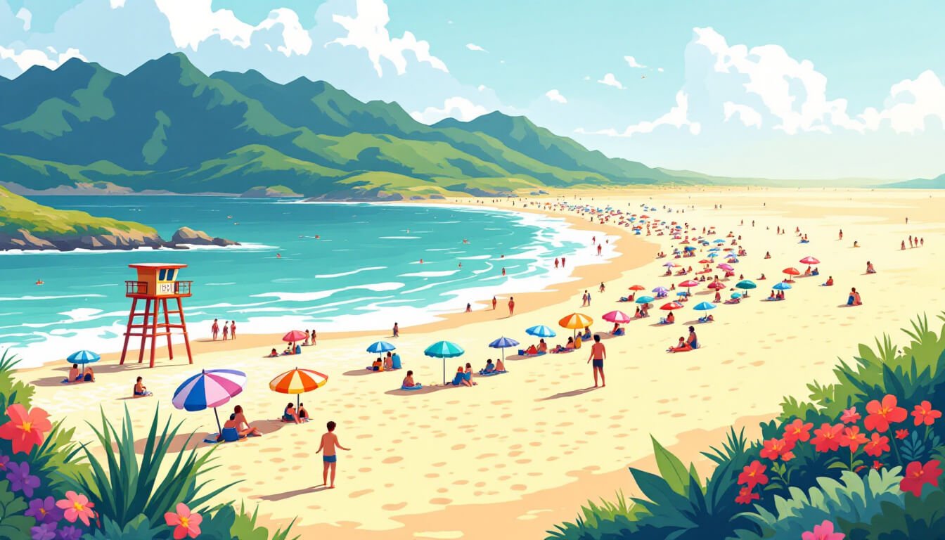 Fulong Beach Taiwan northeast coast