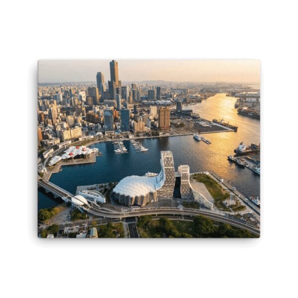 Kaohsiung Harbor Aerial View - Premium Wall Art - 1 kaohsiung harbor aerial view