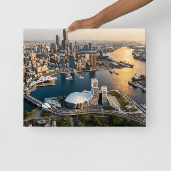 Kaohsiung Harbor Aerial View - Premium Wall Art - 2 Kaohsiung Harbor Aerial View - Premium Wall Art