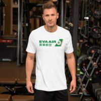 EVA Air Taiwan Airline Logo Vintage T-Shirt