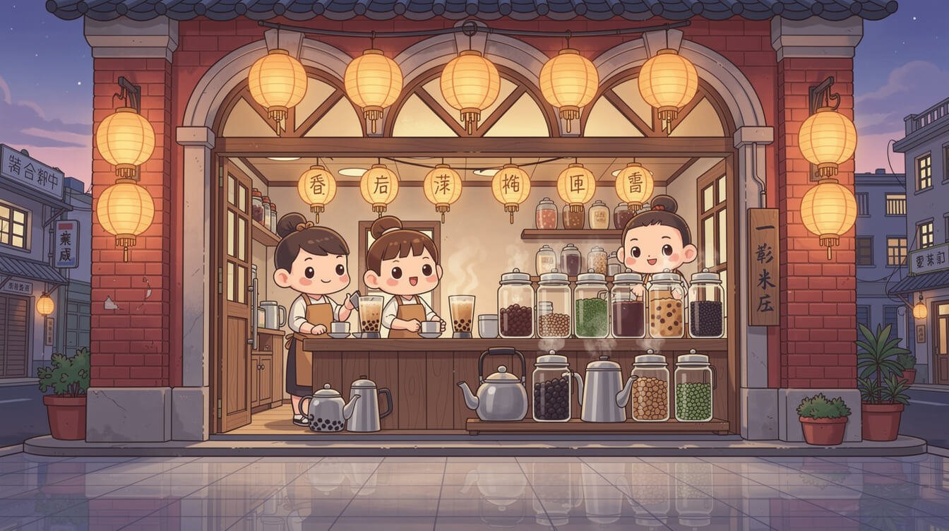 Central Taichung Chun Shui Tang original bubble tea teahouse