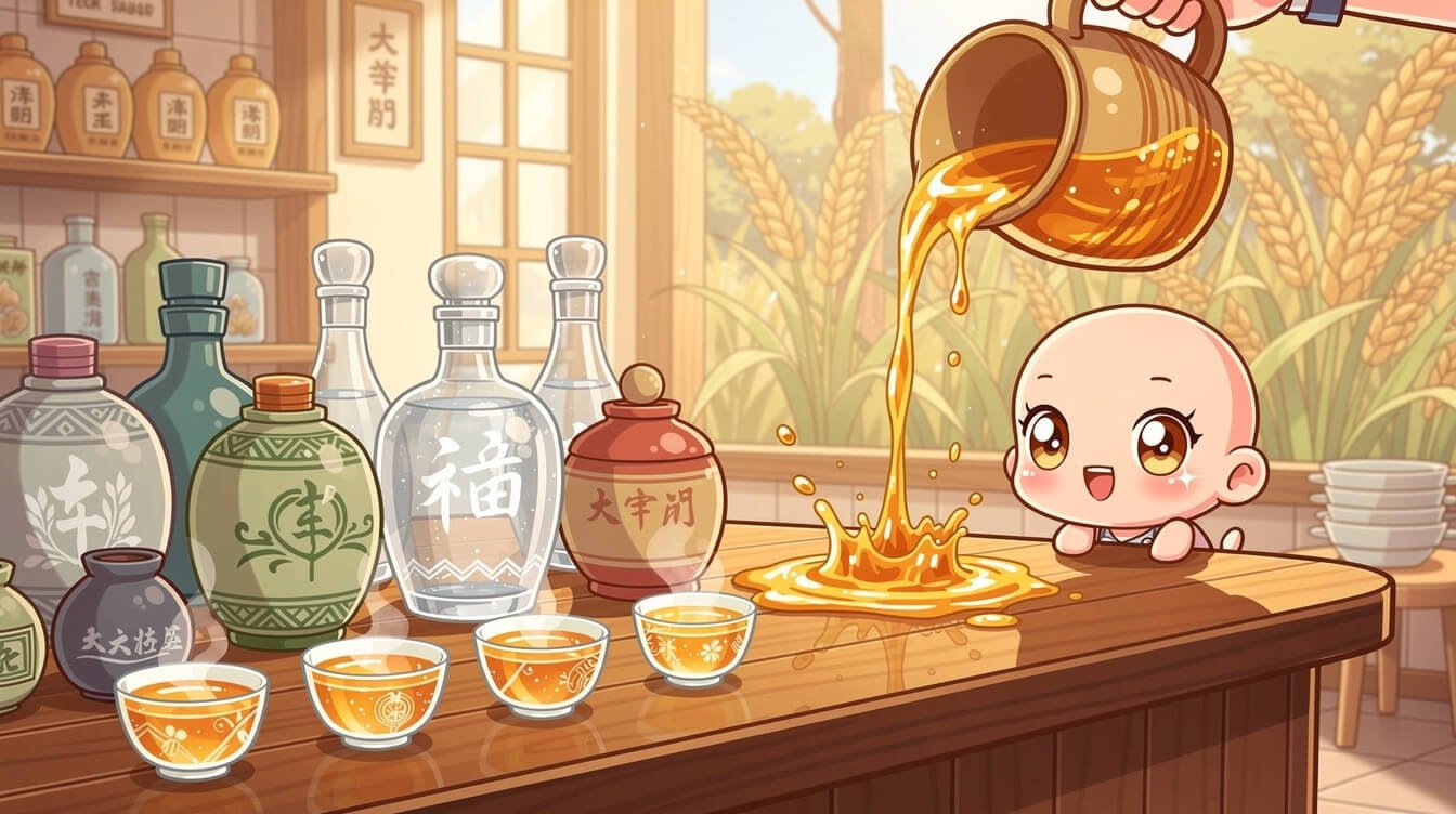 Kinmen kaoliang sorghum liquor distillery and tasting cups